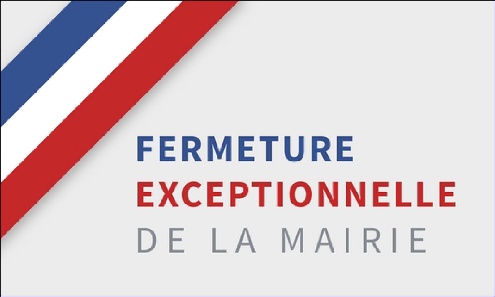 Fermeture mairie